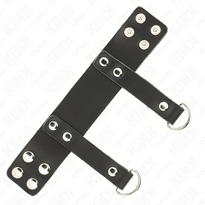 KINK - ANELLO PER PENE CON ANELLI A FORMA DI "D" 18,5 X 3,3 CM - KINK RING POWER | Lingerie Harness Boutique