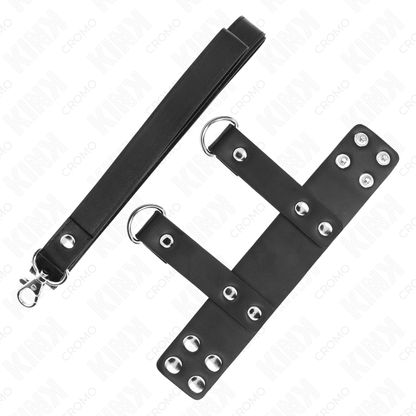 KINK - ANELLO PER PENE CON CINTURINO IN PELLE REGOLABILE - KINK RING POWER | Lingerie Harness Boutique