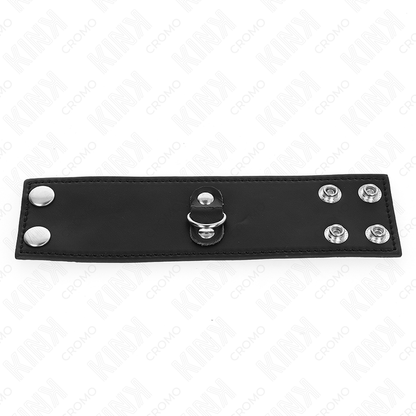 KINK - ANELLO PER PENE IN PELLE CON CHIUSURA A PRESSIONE 18 X 5 CM - KINK RING POWER | Lingerie Harness Boutique