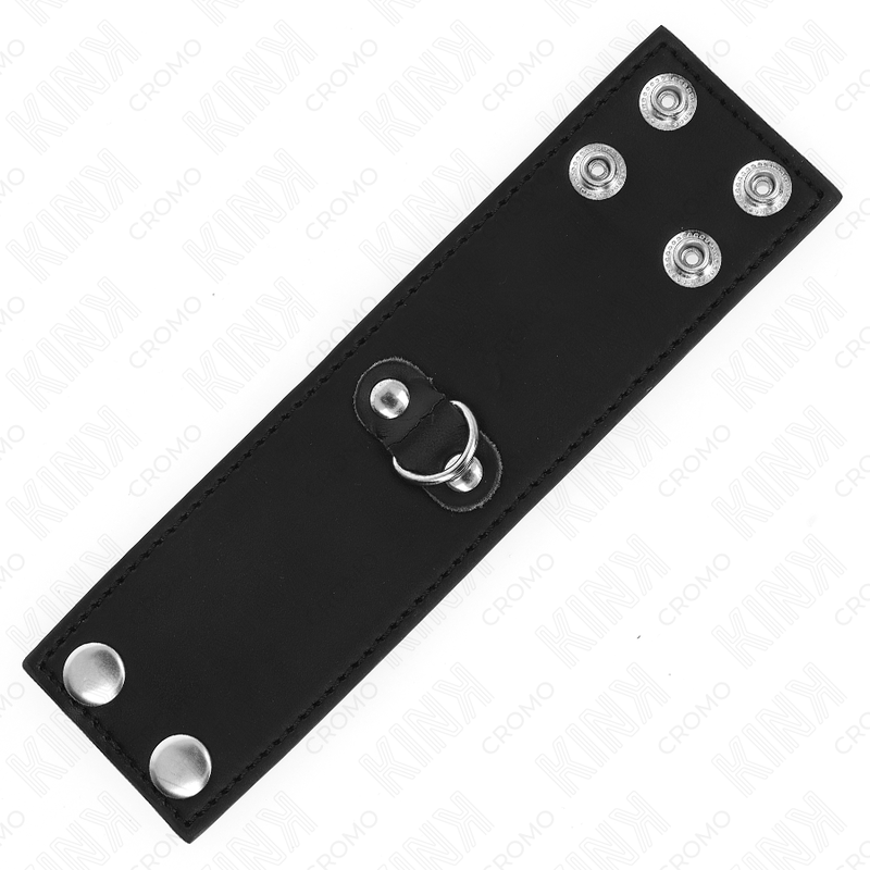 KINK - ANELLO PER PENE IN PELLE CON CHIUSURA A PRESSIONE 18 X 5 CM - KINK RING POWER | Lingerie Harness Boutique