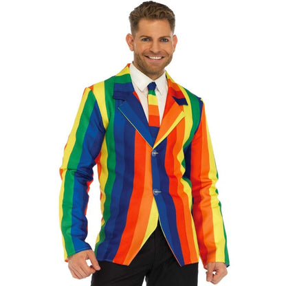 LEG AVENUE - BLAZER + CRAVATTA RAINBOW S - LEG AVENUE COSTUMES | Lingerie Harness Boutique