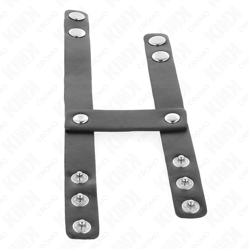 KINK - ANELLO PER PENE REGOLABILE IN PELLE DOPPIA - KINK RING POWER | Lingerie Harness Boutique