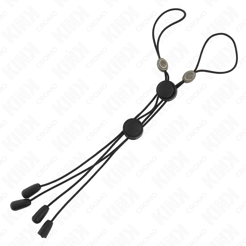 KINK - MORSETTI PER CAPEZZOLI CON ELASTICO NERO - KINK NIPPLE GRIP | Lingerie Harness Boutique