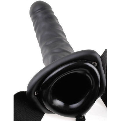 FETISH FANTASY SERIES - 19 CM STRAP-ON VIBRATING CABLE BLACK