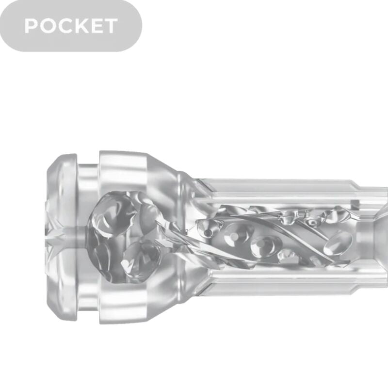 KIIROO - FEEL POCKET STROKER CRYSTAL DI KIIROO TRASPARENTE - KIIROO | Lingerie Harness Boutique