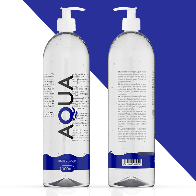 AQUA QUALITY - LUBRIFICANTE A BASE ACQUA 1000 ML - AQUA QUALITY | Lingerie Harness Boutique