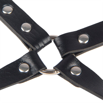 SUBBLIME - 953690 MANETTE CON CINTURA BONDAGE NERE TAGLIA UNICA - SUBBLIME FETISH | Lingerie Harness Boutique