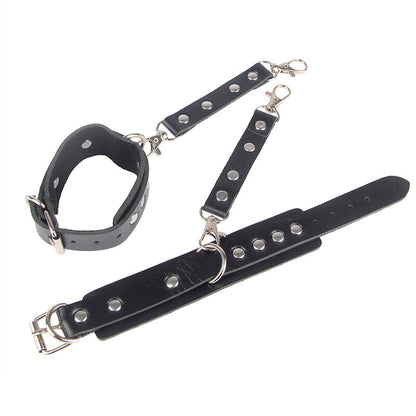 SUBBLIME - 953690 MANETTE CON CINTURA BONDAGE NERE TAGLIA UNICA - SUBBLIME FETISH | Lingerie Harness Boutique