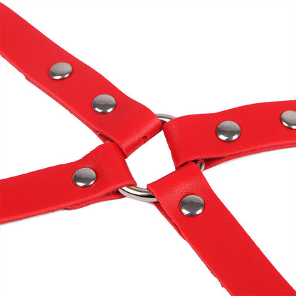 SUBBLIME - 953706 MANETTE CON CINTURA BONDAGE ROSSO TAGLIA UNICA - SUBBLIME FETISH | Lingerie Harness Boutique