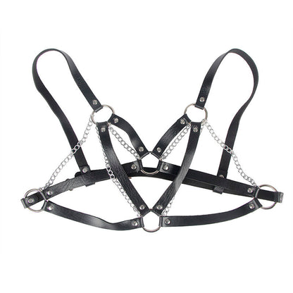 SUBBLIME - 953713 CINTURA PUNK BONDAGE FIBBIA METALLO NERA TAGLIA UNICA - SUBBLIME FETISH | Lingerie Harness Boutique