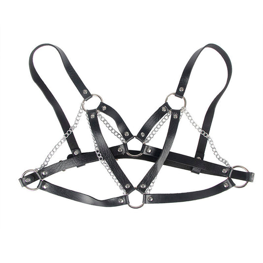 SUBBLIME - 953713 CINTURA PUNK BONDAGE FIBBIA METALLO NERA TAGLIA UNICA - SUBBLIME FETISH | Lingerie Harness Boutique