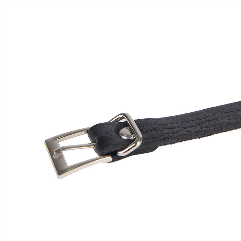 SUBBLIME - 953713 CINTURA PUNK BONDAGE FIBBIA METALLO NERA TAGLIA UNICA - SUBBLIME FETISH | Lingerie Harness Boutique