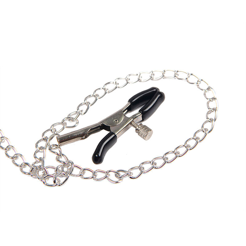 SUBBLIME - 953720 BONDAGE LEATHER STRAP BREATH CLAMPS NERO TAGLIA UNICA - SUBBLIME FETISH | Lingerie Harness Boutique
