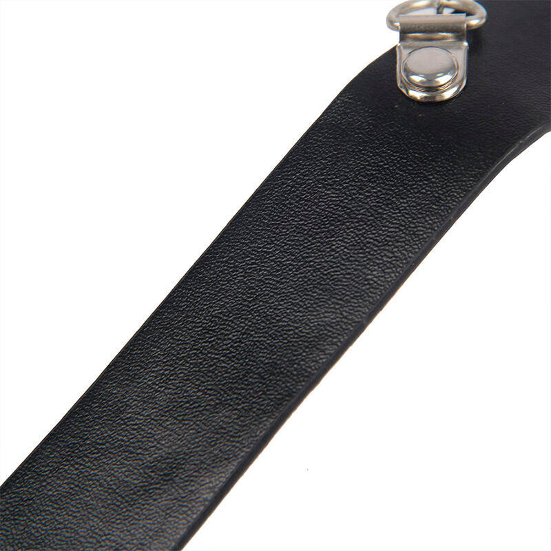 SUBBLIME - 953720 BONDAGE LEATHER STRAP BREATH CLAMPS NERO TAGLIA UNICA - SUBBLIME FETISH | Lingerie Harness Boutique