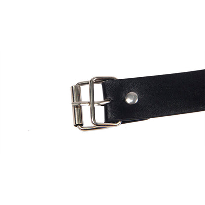 SUBBLIME - 953720 BONDAGE LEATHER STRAP BREATH CLAMPS NERO TAGLIA UNICA - SUBBLIME FETISH | Lingerie Harness Boutique