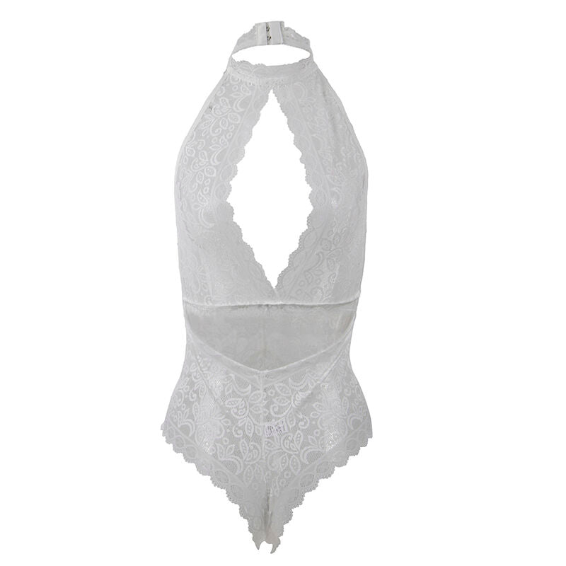 SUBBLIME - 953867 BODY IN PIZZO BIANCO L/XL - SUBBLIME BODYSTOCKINGS | Lingerie Harness Boutique