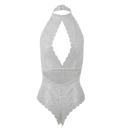 SUBBLIME - 953867 BODY IN PIZZO BIANCO L/XL - SUBBLIME BODYSTOCKINGS | Lingerie Harness Boutique