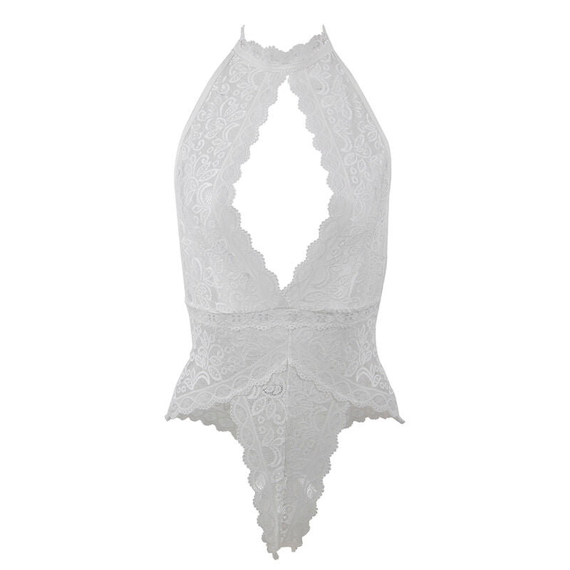 SUBBLIME - 953867 BODY IN PIZZO BIANCO L/XL - SUBBLIME BODYSTOCKINGS | Lingerie Harness Boutique