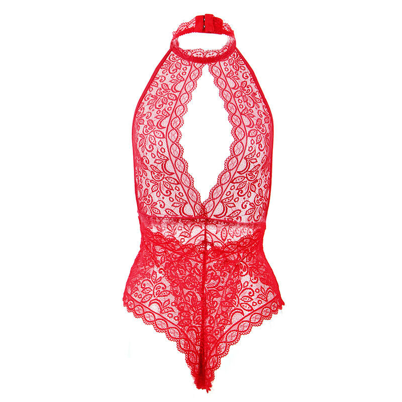 SUBBLIME - 953874 BODY COPPA APERTA ROSSO S/M - SUBBLIME BODYSTOCKINGS | Lingerie Harness Boutique