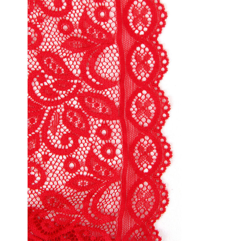 SUBBLIME - 953874 BODY COPPA APERTA ROSSO S/M - SUBBLIME BODYSTOCKINGS | Lingerie Harness Boutique