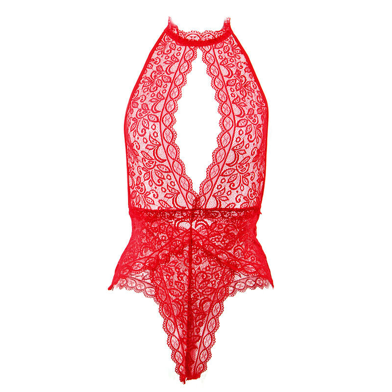 SUBBLIME - 953874 BODY COPPA APERTA ROSSO S/M - SUBBLIME BODYSTOCKINGS | Lingerie Harness Boutique