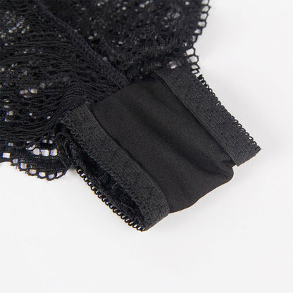 SUBBLIME - 953911 CAMICIA DA NOTTE IN SETA E PIZZO + SLIP NERO S/M - SUBBLIME SETS | Lingerie Harness Boutique