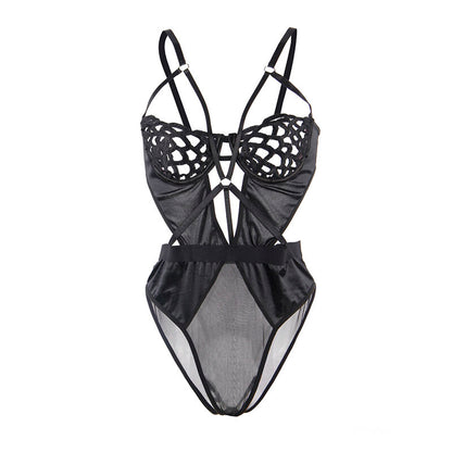SUBBLIME - 954055 BODY SEXY IN PIZZO NERO S/M - SUBBLIME BODYSTOCKINGS | Lingerie Harness Boutique
