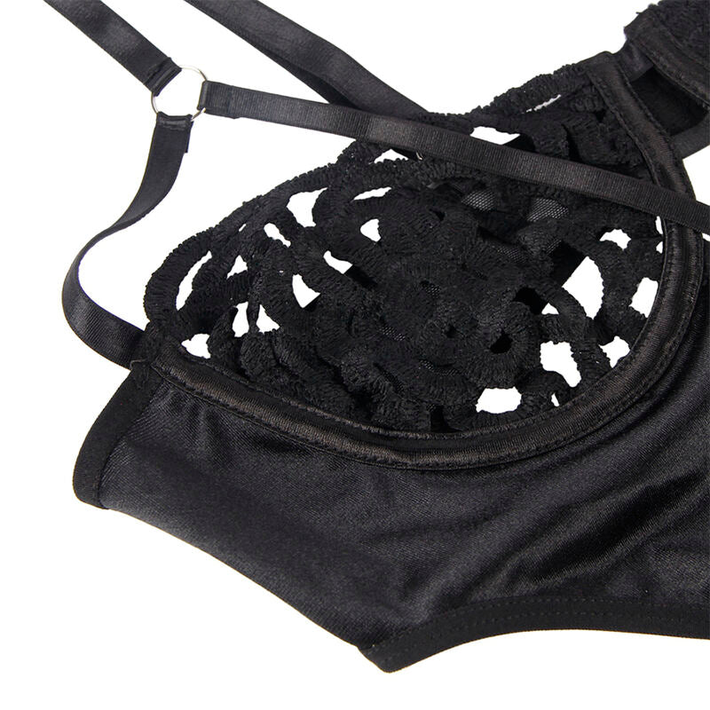 SUBBLIME - 954055 BODY SEXY IN PIZZO NERO S/M - SUBBLIME BODYSTOCKINGS | Lingerie Harness Boutique