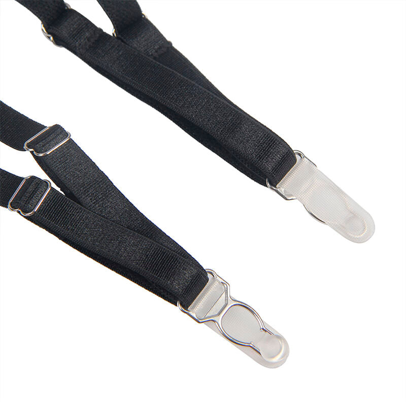 SUBBLIME - 954154 BODY CON CINTURA REGGICALZE NERO L/XL - SUBBLIME BODYSTOCKINGS | Lingerie Harness Boutique