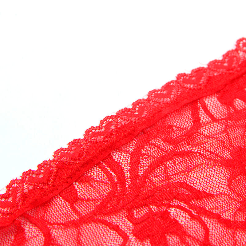 SUBBLIME - 954208 BABYDOLL IN PIZZO CON SPALLINE REGOLABILI ROSSO S/M - SUBBLIME BABYDOLLS | Lingerie Harness Boutique