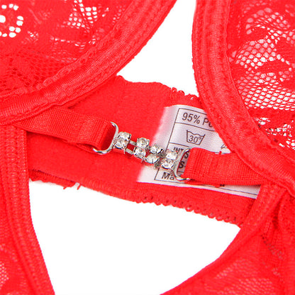 SUBBLIME - 954215 BABYDOLL IN PIZZO CON SPALLINE REGOLABILI ROSSO L/XL - SUBBLIME BABYDOLLS | Lingerie Harness Boutique