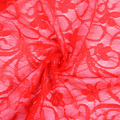 SUBBLIME - 954215 BABYDOLL IN PIZZO CON SPALLINE REGOLABILI ROSSO L/XL - SUBBLIME BABYDOLLS | Lingerie Harness Boutique