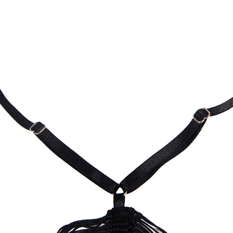 SUBBLIME - 954239 ABITO CON SPALLINE + PERIZOMA NERO L/XL - SUBBLIME SETS | Lingerie Harness Boutique