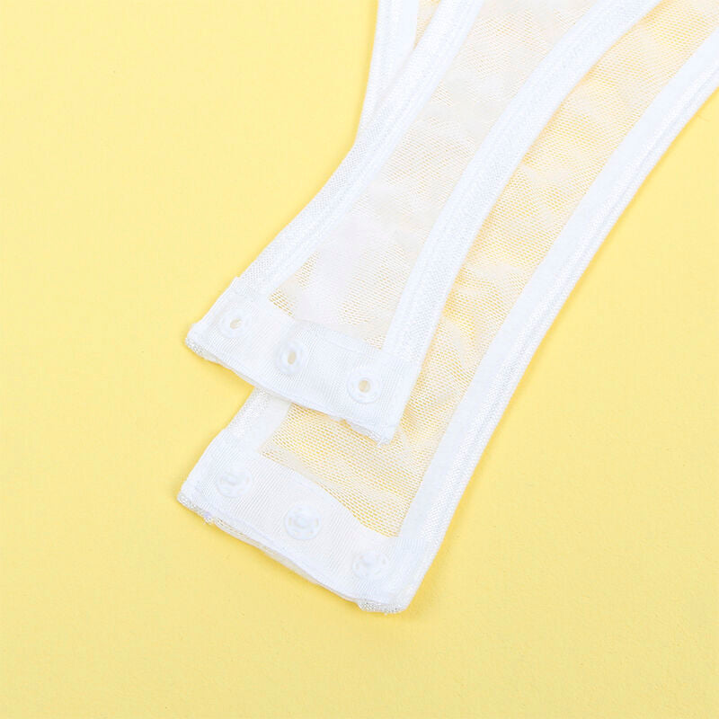 SUBBLIME - 954284 BODY CON CATENE + CINTURA GIACCHE BIANCO S/M - SUBBLIME BODIES | Lingerie Harness Boutique
