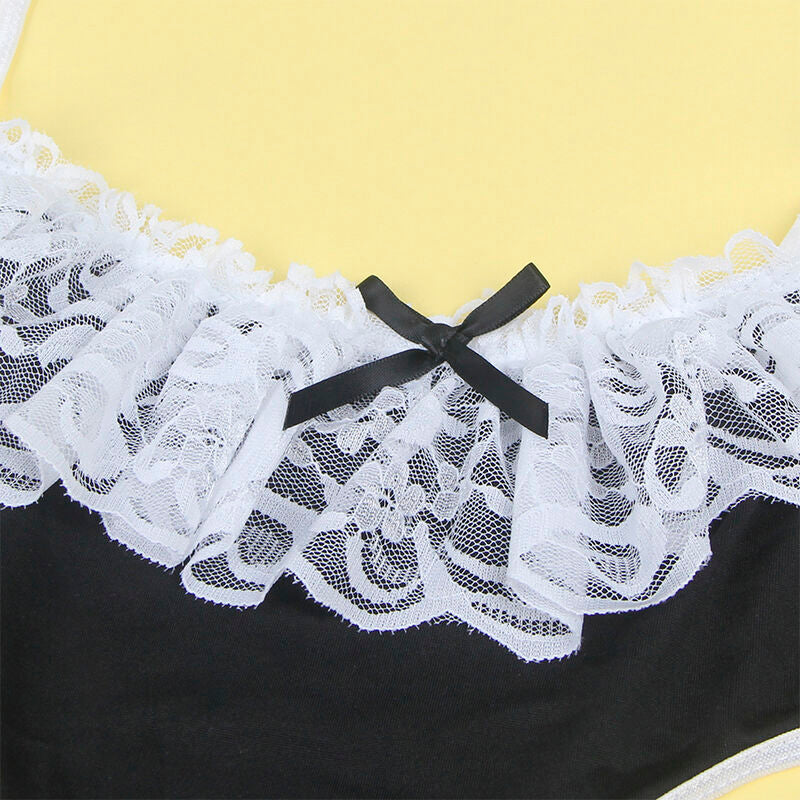 SUBBLIME - 954307 COSTUME DA CAMERIERA SEXY NERO/BIANCO S/M - SUBBLIME COSTUMES | Lingerie Harness Boutique