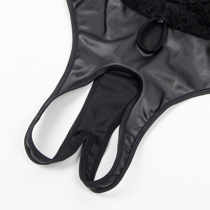 SUBBLIME - 954383 BODY SEXY CON CINTURA REGGICALZE NERO S/M - SUBBLIME BODYSTOCKINGS | Lingerie Harness Boutique