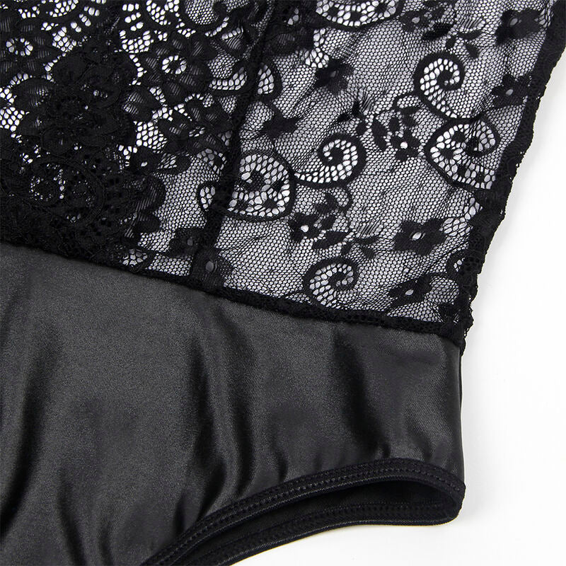 SUBBLIME - 954383 BODY SEXY CON CINTURA REGGICALZE NERO S/M - SUBBLIME BODYSTOCKINGS | Lingerie Harness Boutique