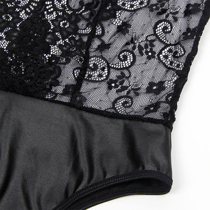 SUBBLIME - 954383 BODY SEXY CON CINTURA REGGICALZE NERO S/M - SUBBLIME BODYSTOCKINGS | Lingerie Harness Boutique