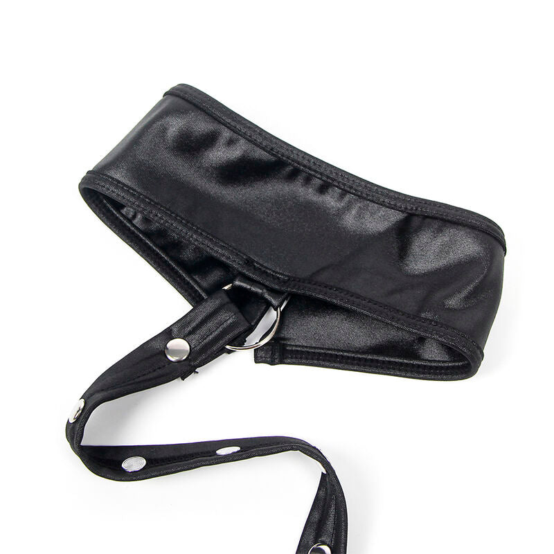 SUBBLIME - 954406 VESTITO BONDAGE IN PELLE NERO S/M - SUBBLIME DRESSES | Lingerie Harness Boutique