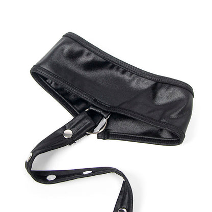 SUBBLIME - 954406 VESTITO BONDAGE IN PELLE NERO S/M - SUBBLIME DRESSES | Lingerie Harness Boutique