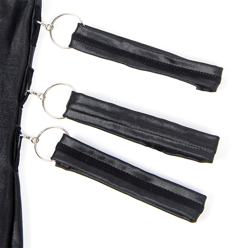 SUBBLIME - 954413 BODY BONDAGE IN PELLE NERO L/XL - SUBBLIME DRESSES | Lingerie Harness Boutique