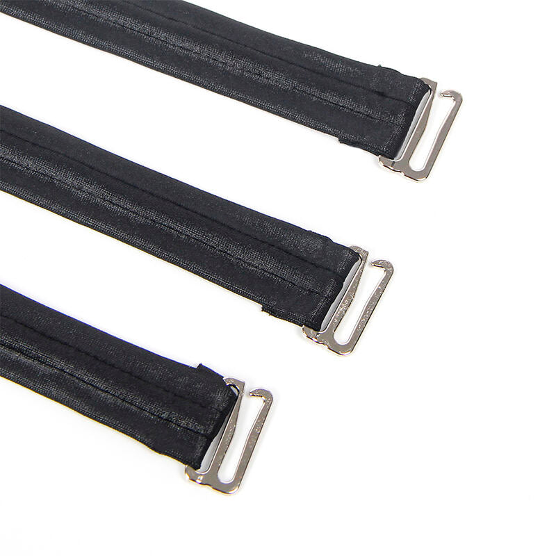 SUBBLIME - 954413 BODY BONDAGE IN PELLE NERO L/XL - SUBBLIME DRESSES | Lingerie Harness Boutique