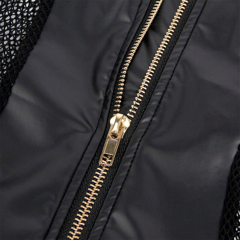 SUBBLIME - 954451 ABITO SEXY IN RETE PELLE NERO L/XL - SUBBLIME DRESSES | Lingerie Harness Boutique