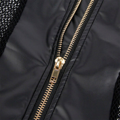 SUBBLIME - 954451 ABITO SEXY IN RETE PELLE NERO L/XL - SUBBLIME DRESSES | Lingerie Harness Boutique