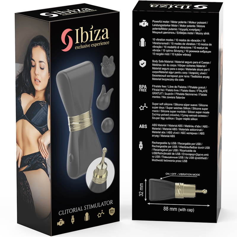 IBIZA - STIMOLATORE CLITORIDEO 3 TESTE ARCO - IBIZA TECHNOLOGY | Lingerie Harness Boutique