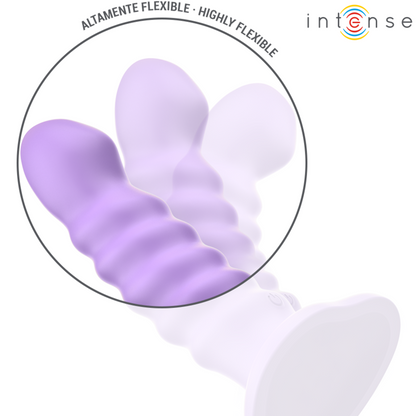 INTENSE - BRENDA VIBRATORE TAGLIA M DESIGN A SPIRALE 10 VIBRAZIONI TELECOMANDO VIOLA - INTENSE FUN | Lingerie Harness Boutique