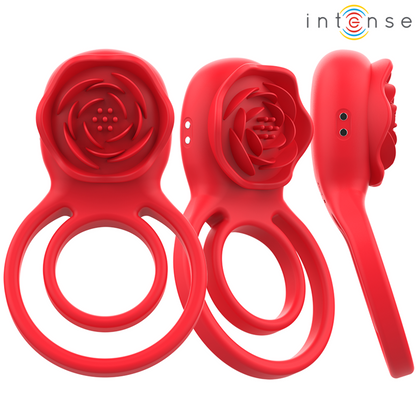 INTENSE - GAIL STIMOLATORE ROSE 10 VIBRAZIONI ROSSO TELECOMANDO - INTENSE FUN | Lingerie Harness Boutique
