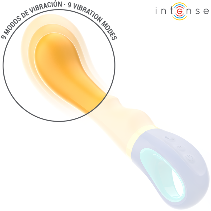 INTENSO - VIBRATORE PUNTO G SHAGGY GIALLO - INTENSE FUN | Lingerie Harness Boutique