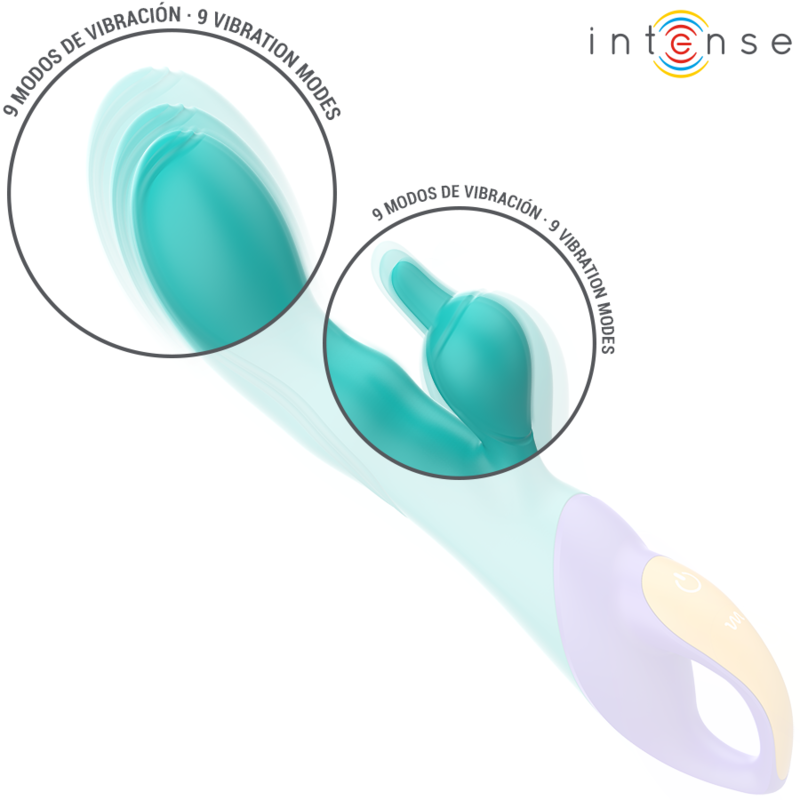 INTENSE - FRED VIBRATORE RABBIT BLU - INTENSE FUN | Lingerie Harness Boutique