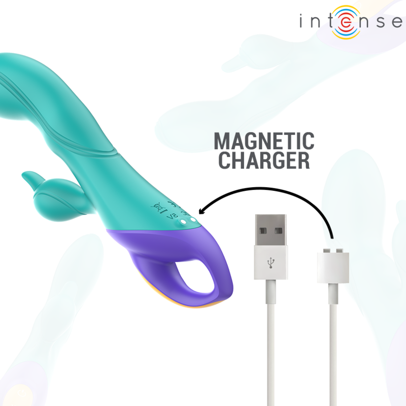 INTENSE - FRED VIBRATORE RABBIT BLU - INTENSE FUN | Lingerie Harness Boutique